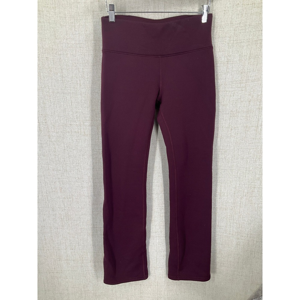 Athleta Altitude Pant Women S Burgundy Polartec Power Stretch Leggings High